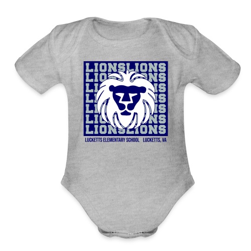 Lions Lions Lions - Organic Short Sleeve Baby Bodysuit