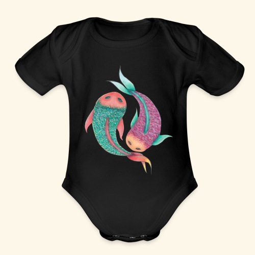 2 Fish - Organic Short Sleeve Baby Bodysuit