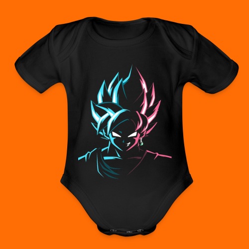 dragon ball z goku t shirt - print on demand shirt - Organic Short Sleeve Baby Bodysuit
