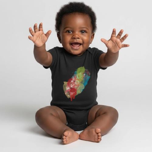 Fabulous Fifties Collage - Organic Short Sleeve Baby Bodysuit