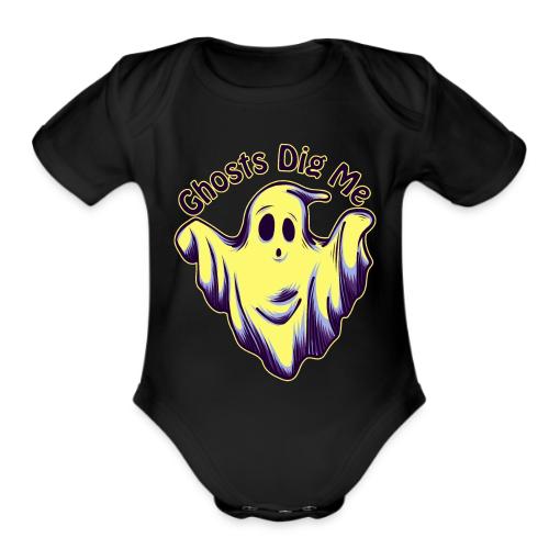 Ghosts Dig Me - Organic Short Sleeve Baby Bodysuit
