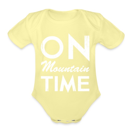 On Mountain Time - Organic Short Sleeve Baby Bodysuit