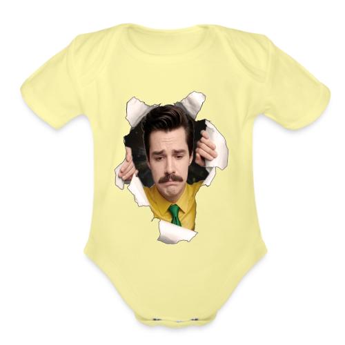 Mr. Matheson Chest Burster - Organic Short Sleeve Baby Bodysuit