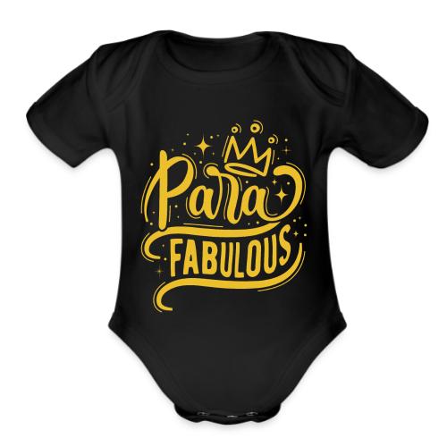 Para Fabulous - Organic Short Sleeve Baby Bodysuit
