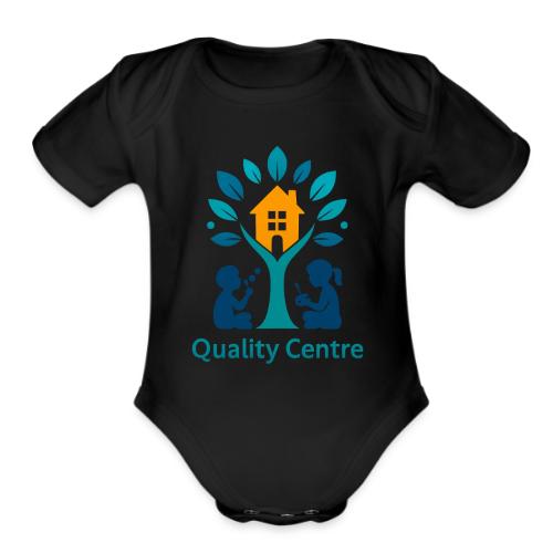 Quality Learning Center on Slim Fit Rib Women's - Organic Short Sleeve Baby Bodysuit