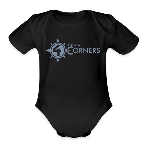 Team 4 Corners 2018 logo - Organic Short Sleeve Baby Bodysuit