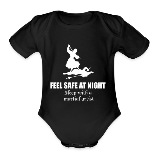 Feel safe female rapier - Organic Short Sleeve Baby Bodysuit