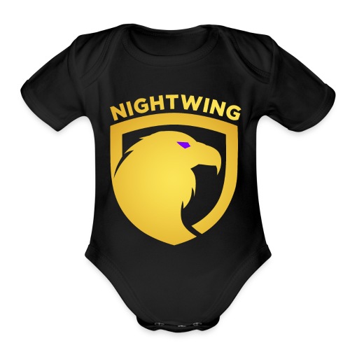 Nightwing Gold Crest - Organic Short Sleeve Baby Bodysuit