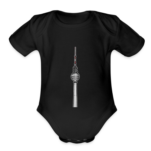 TV-Tower Berlin - Organic Short Sleeve Baby Bodysuit
