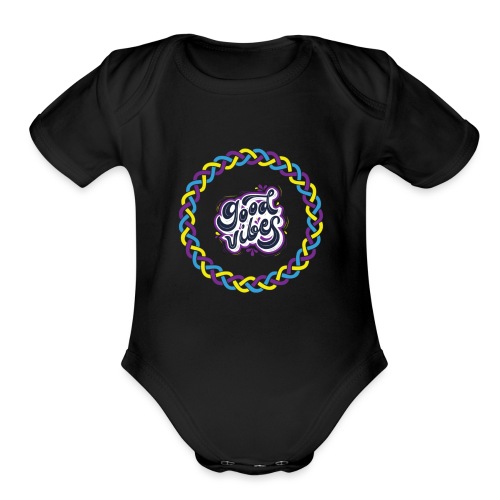 Good Vibes - Organic Short Sleeve Baby Bodysuit