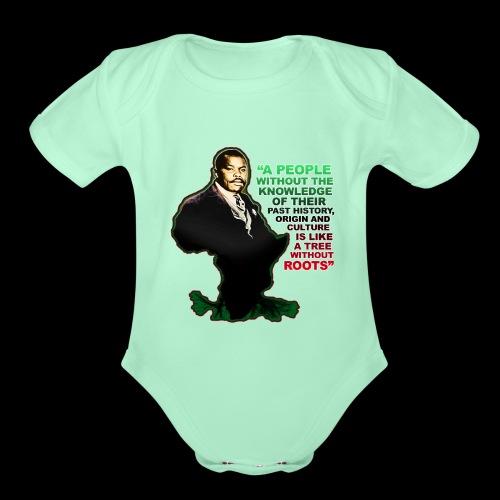 Marcus Garvey Afrika - Organic Short Sleeve Baby Bodysuit