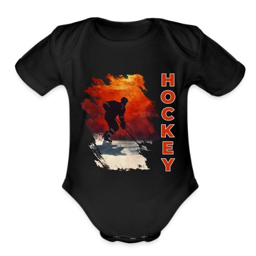 Hockey Vibes - Organic Short Sleeve Baby Bodysuit