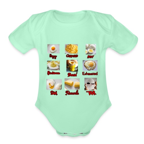 Egg Mood Chart - Organic Short Sleeve Baby Bodysuit