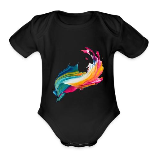 Spectrum Stream - Organic Short Sleeve Baby Bodysuit