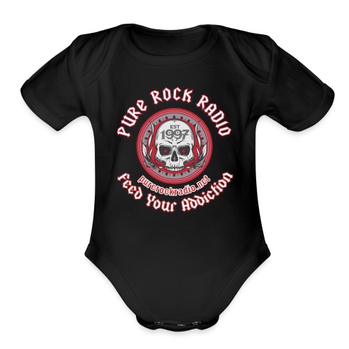 PUREROCKRADIO darkback radioflag PNG png - Organic Short Sleeve Baby Bodysuit