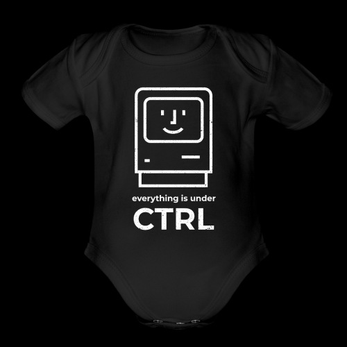 Everything is Under CTRL | Funny Computer - Organic Short Sleeve Baby Bodysuit