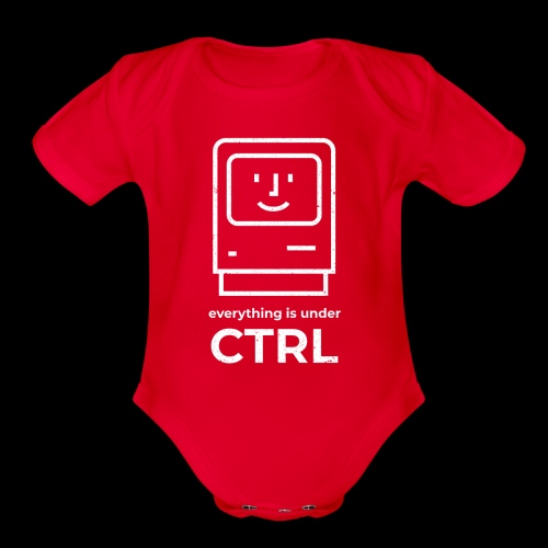Everything is Under CTRL | Funny Computer - Organic Short Sleeve Baby Bodysuit