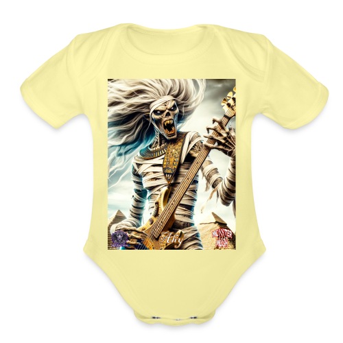Monster Mosh 2024 Tour Ahy Bass Guitar #D-003C - Organic Short Sleeve Baby Bodysuit
