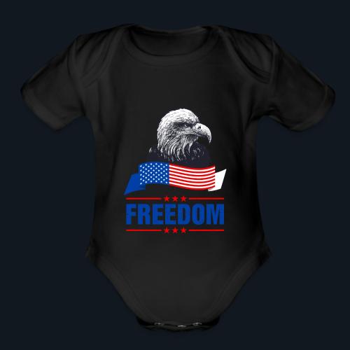 American Eagle of Freedom - Organic Short Sleeve Baby Bodysuit