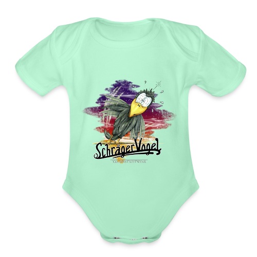 schräger Vogel - Organic Short Sleeve Baby Bodysuit