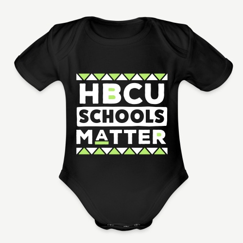 HBCU Schools Matter - Organic Short Sleeve Baby Bodysuit