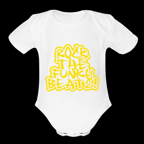 Rock The Funky Beats! - Organic Short Sleeve Baby Bodysuit