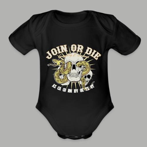 Grappling X Join or Die - Organic Short Sleeve Baby Bodysuit