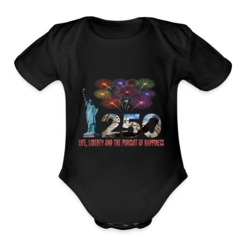 250 Years USA - Organic Short Sleeve Baby Bodysuit
