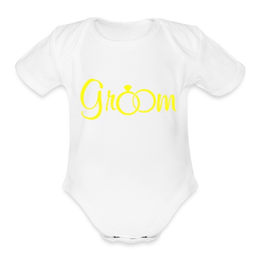 Groom - Weddings - Organic Short Sleeve Baby Bodysuit