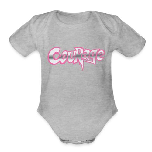 NEW COURAGE LOGO - Organic Short Sleeve Baby Bodysuit