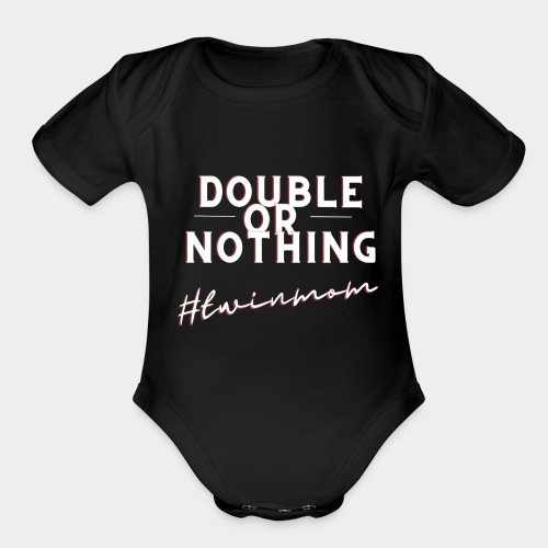 DOUBLE OR NOTHING - Organic Short Sleeve Baby Bodysuit
