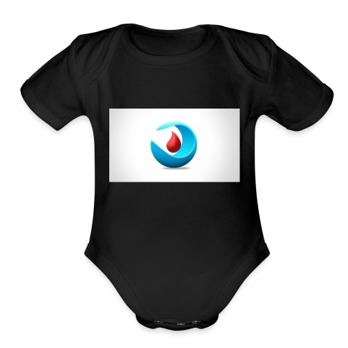 donate blood - Organic Short Sleeve Baby Bodysuit