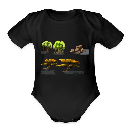 Naturelle - Organic Short Sleeve Baby Bodysuit