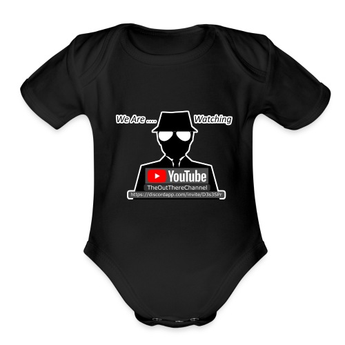 MibTheOutThereChannel v2 2019 with back OT logo - Organic Short Sleeve Baby Bodysuit