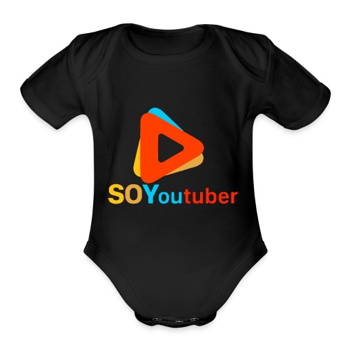 SOYoutuber - Logo - Organic Short Sleeve Baby Bodysuit