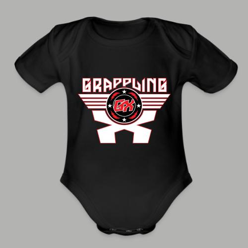 Grappling X Thunder Bolt - Organic Short Sleeve Baby Bodysuit