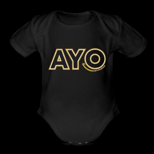 AyoGaming's Logo v1 - Organic Short Sleeve Baby Bodysuit