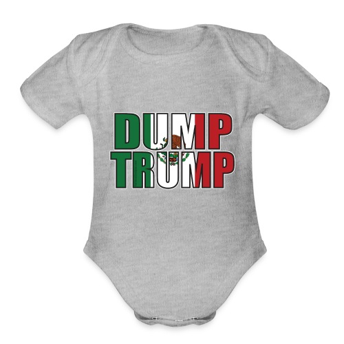 dumptrumpmexicanflag png - Organic Short Sleeve Baby Bodysuit