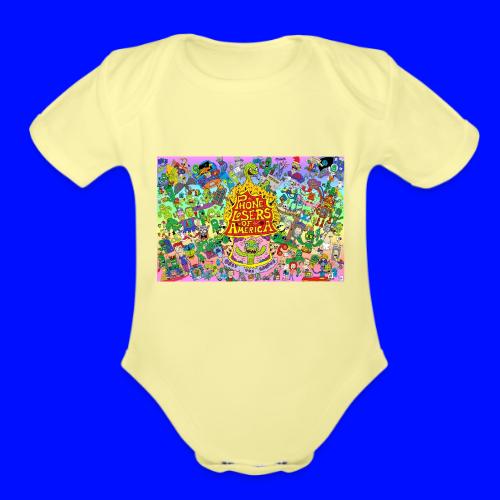 Nik Caesar Poster 10 12 2019 Mutlicolor - Organic Short Sleeve Baby Bodysuit