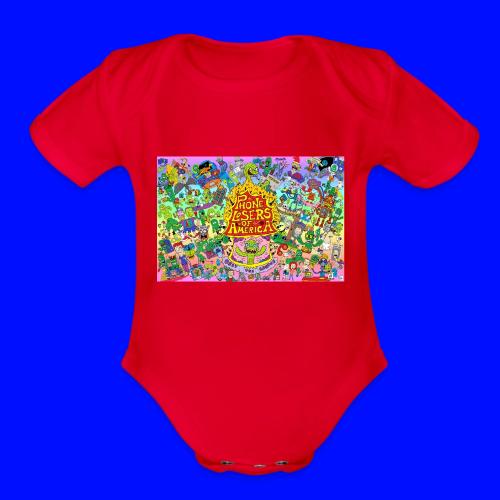 Nik Caesar Poster 10 12 2019 Mutlicolor - Organic Short Sleeve Baby Bodysuit
