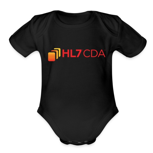 HL7 CDA Logo - Organic Short Sleeve Baby Bodysuit