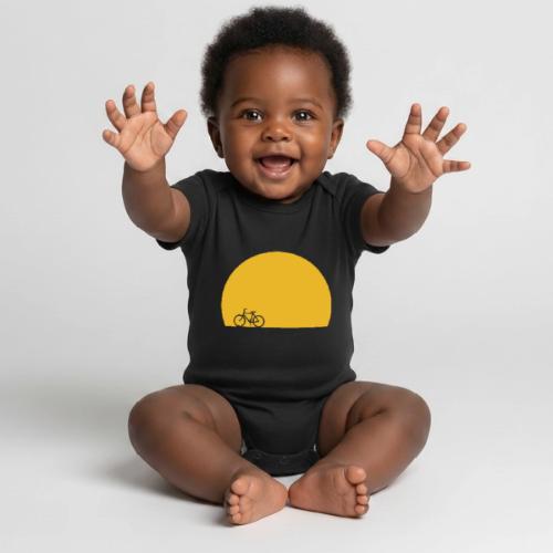Sundown Bicycle - Organic Short Sleeve Baby Bodysuit