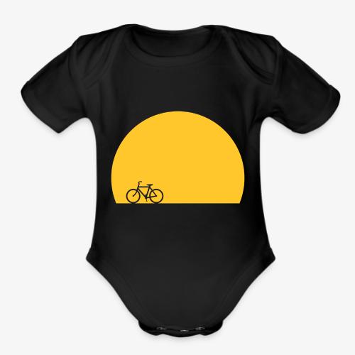 Sundown Bicycle - Organic Short Sleeve Baby Bodysuit