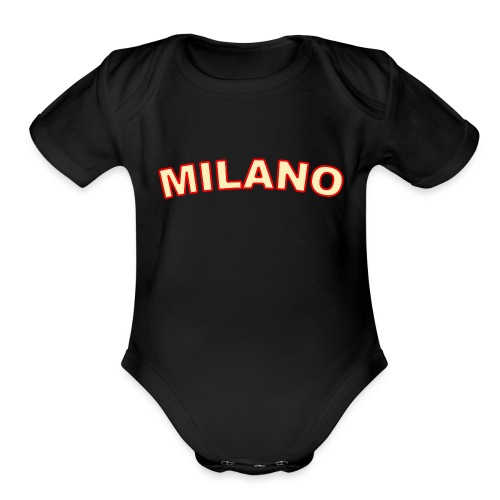 milano_2_color - Organic Short Sleeve Baby Bodysuit