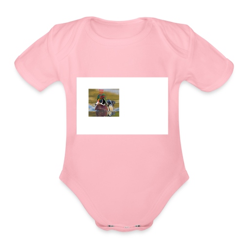 duck_life - Organic Short Sleeve Baby Bodysuit