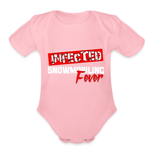 Infected Snowmobiling Fever - Organic Short Sleeve Baby Bodysuit
