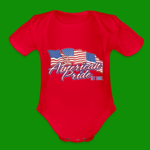 American Pride - Organic Short Sleeve Baby Bodysuit