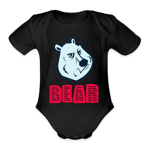 bear - Organic Short Sleeve Baby Bodysuit