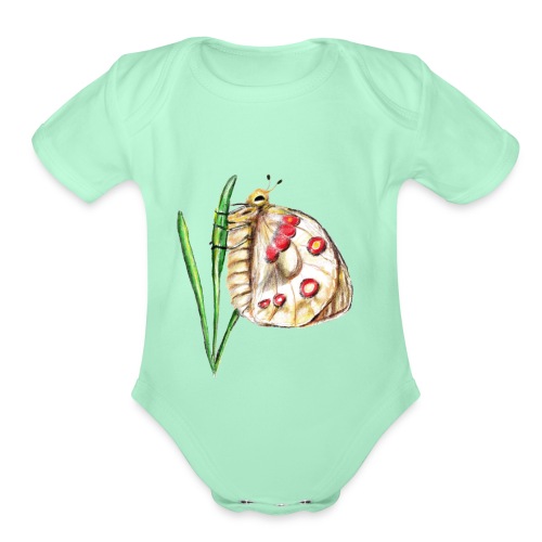 Butterfly - Organic Short Sleeve Baby Bodysuit