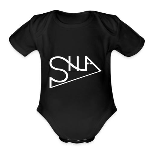 SHUA LOGO - Organic Short Sleeve Baby Bodysuit